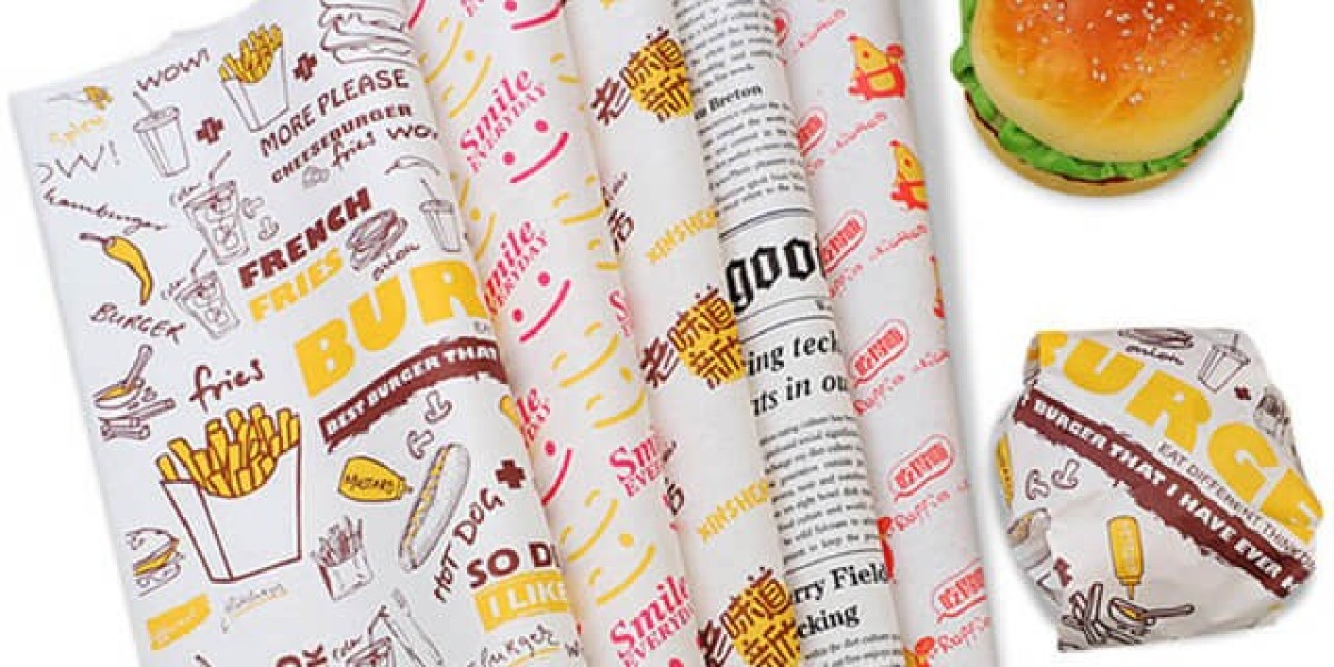 Custom Burger Wrapping Paper Best Price Available